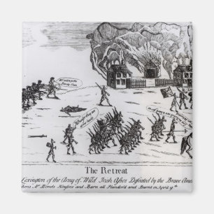 Retreat, gepubliceerd in 1775 magneet