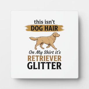 Retriever Glitter Grappige Hond Liefhebber Vintage Fotoplaat