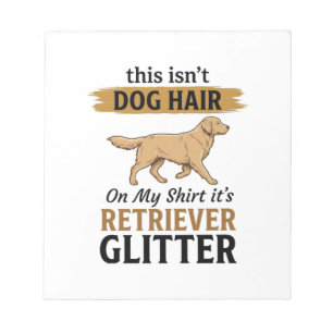 Retriever Glitter Grappige Hond Liefhebber Vintage Notitieblok