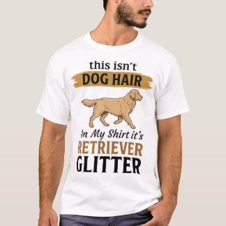 Retriever Glitter Grappige Hond Liefhebber Vintage T-shirt