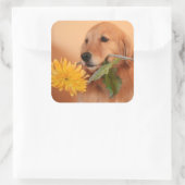 Retriever Or Avec Stickers Fleur (Sac)