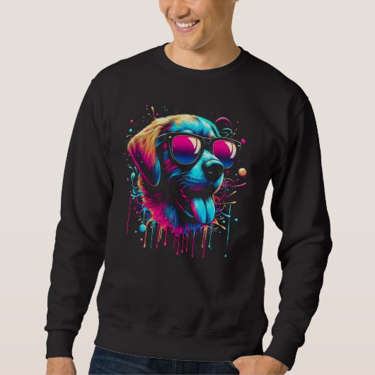 Retriever Paint Splash T-shirt. Trui (Voorkant)