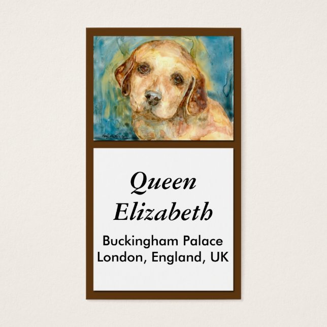 Retriever Puppy Biz Kaart (Voorkant)