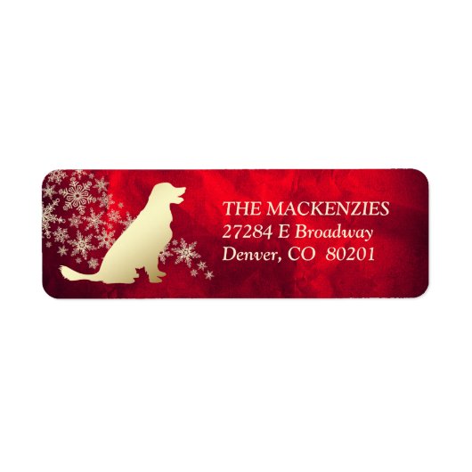Retriever Rood en Goud Etiket (Voorkant)