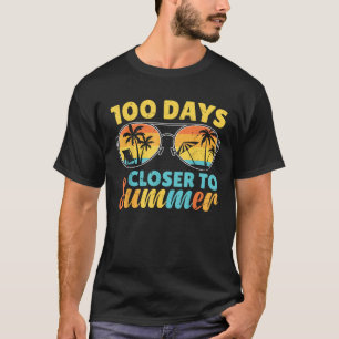Retro 100 dagen dichter bij het aftellen van de zo t-shirt