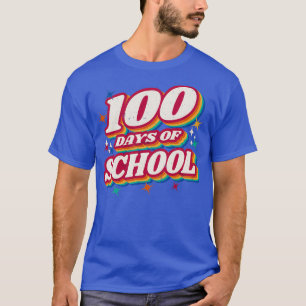 Retro 100 dagen school t-shirt