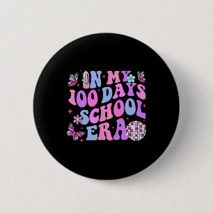Retro 100ste dag van school leraar Kind 100 dagen Ronde Button 5,7 Cm
