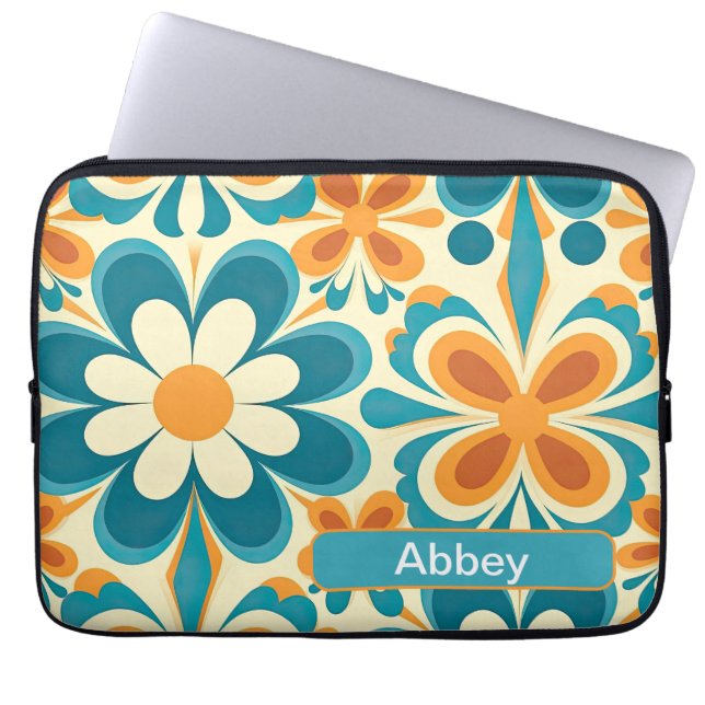 Retro 12 laptop sleeve (Voorkant)