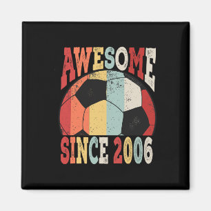 Retro 13e verjaardag Voetbal Geweldig Sinds 2006 K Magneet
