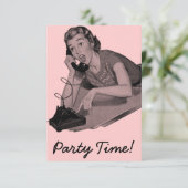 Retro 16e verjaardag kaart (Staand voorkant)