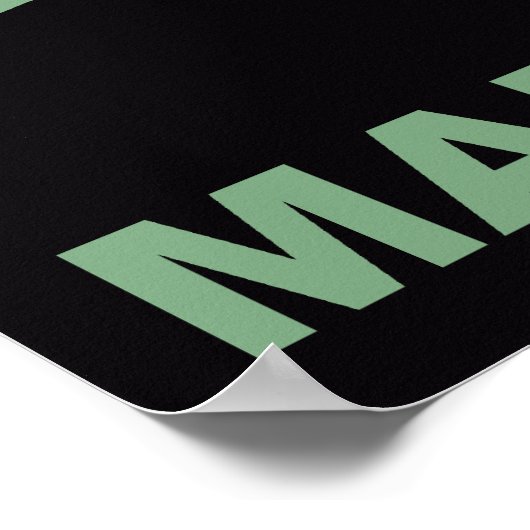 Retro 1910 Duitse thee en Poster (Hoek)