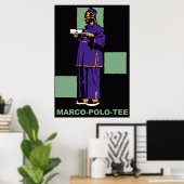 Retro 1910 Duitse thee en Poster (Thuiskantoor)