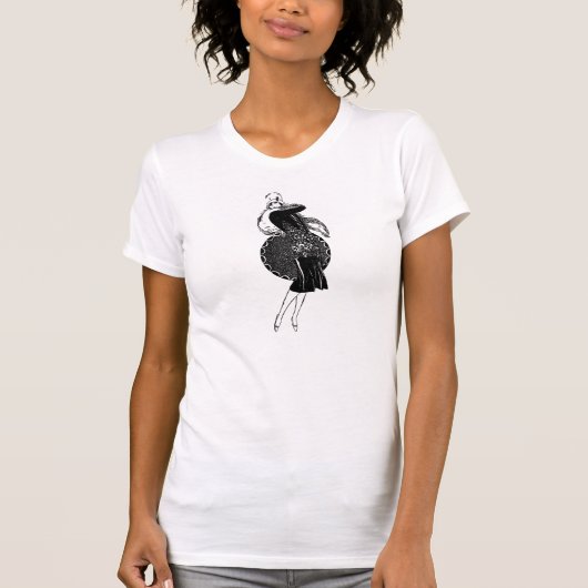 Retro 1920s-flatpanel t-shirt (Voorkant)
