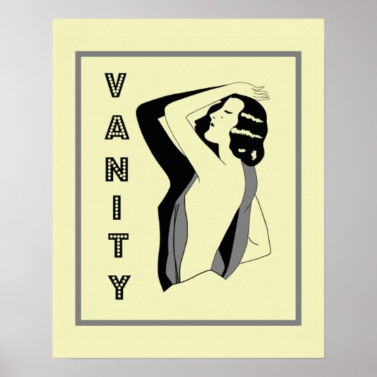 Retro 1920s Vanity Poster (Voorkant)