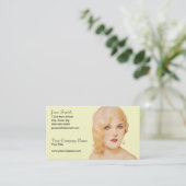 Retro 1930 visitekaartje (Staand voorkant)