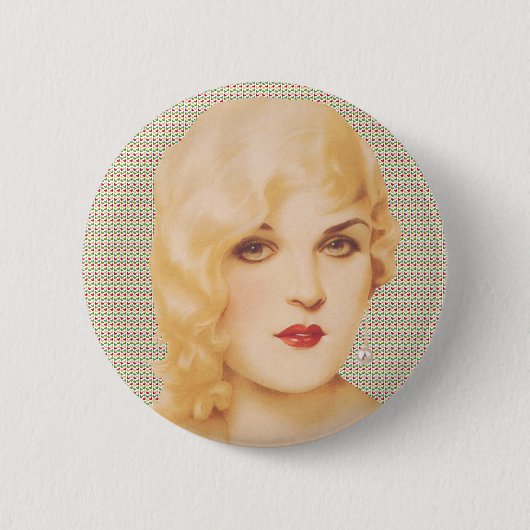 Retro 1930s Love Ronde Button 5,7 Cm (Voorkant)