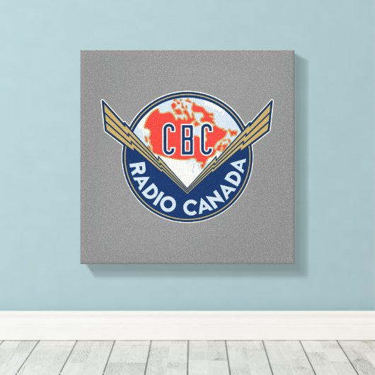 Retro 1940-1958 canvas afdruk (Insitu (Houten vloer))