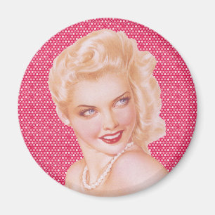 Retro 1940s Love Magneet