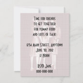 Retro 1940s Luncheon V2 Kaart (Achterkant)