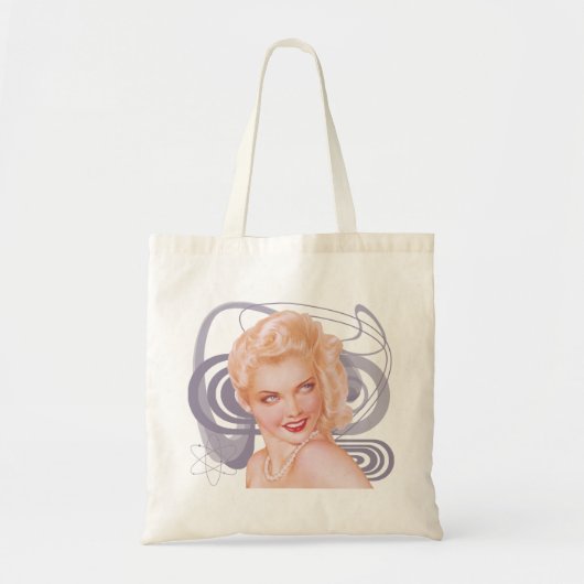 Retro 1940s Pinup Tote Bag (Voorkant)