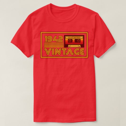  Retro 1942 Masterstuk Cassettebandje T-shirt (Design voorkant)
