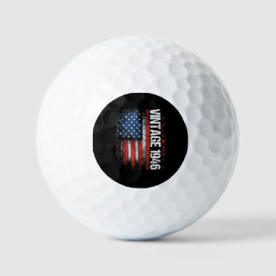 Retro 1946 80ste verjaardag cadeaus 80 jaar oud Am Golfballen
