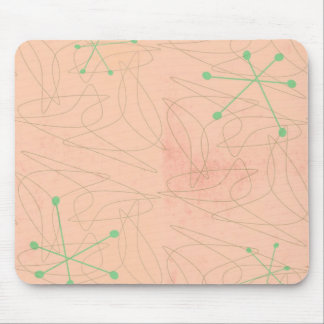 Retro 1950 atoomtijdperk Mousepad Muismat