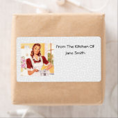 Retro 1950 Cook Kitchen Étiquettes (En situation)