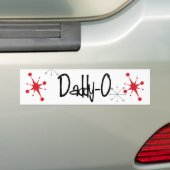 Retro 1950 DADDY-0 Bumpersticker (Op auto)