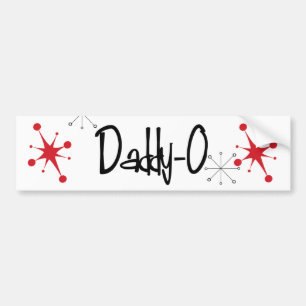 Retro 1950 DADDY-0 Bumpersticker