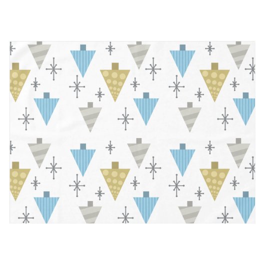 Retro 1950 kerstbomen tafelkleed (Voorkant (Horizontaal))