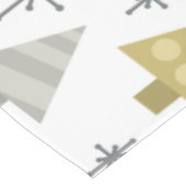 Retro 1950 kerstbomen tafelkleed (Gekanteld)