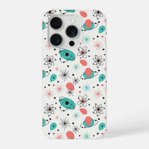 Retro 1950s atomaire stervormige explosie & omring iPhone 15 pro hoesje