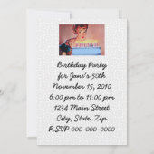 Retro 1950s Birthday Kaart (Achterkant)