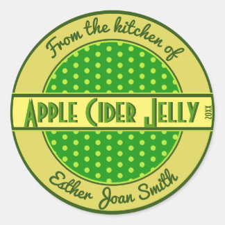 Retro 1950s Custom Zelfgemaakt Eten Label