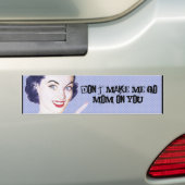 Retro 1950s die mama wijst bumpersticker (Op auto)