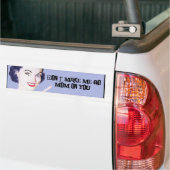 Retro 1950s die mama wijst bumpersticker (Op Truck)