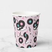 Retro 1950s Diner Verjaardag Papieren Cups – Sock Papieren Bekers (Rechts)