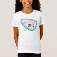 Retro 1950s Diner Verjaardag T-shirt – Sock Hop Ro