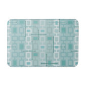 Retro 1950s Geometric Pattern Mint Badmat (Voorkant)