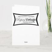 Retro 1950s Love Kaart (Achterkant)