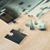 Retro 1950s Mechanica Garage Legpuzzel (Zijkant)