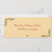 Retro 1950's prettige kerstkaart (Achterkant)