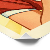 Retro 1950s Wasserij Zeep Advertentie Perfect Poster (Hoek)