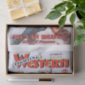 Retro 1950s Westerne Girl Boy Tissuepapier (Geschenk)