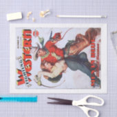 Retro 1950s Westerne Girl Boy Tissuepapier (Craft)