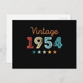 Retro 1954 70e verjaardag cadeau 70 jaar oud briefkaart (Voorkant / Achterkant)