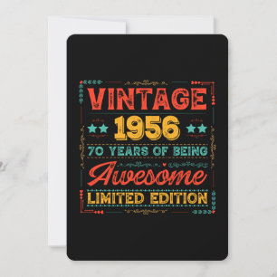 Retro 1956 Gemaakt in 1956 70e verjaardag 70 Jaar Kaart