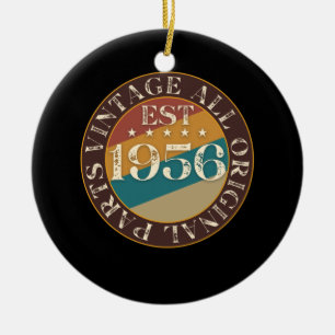 Retro  1956 keramisch ornament