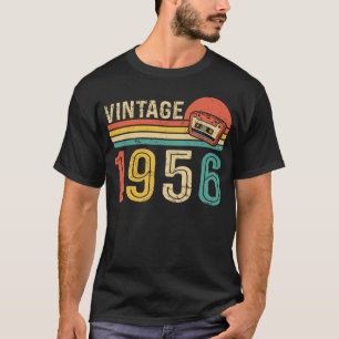 Retro 1956 Verjaardag Idee Muziek Cassette Band Ve T-shirt